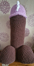 Wicked Wooly Willie's, 2ft crochet penis plushie